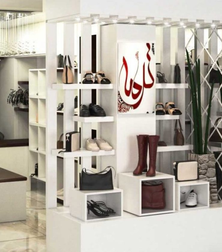 دکوراسیون گالری کیف و کفش